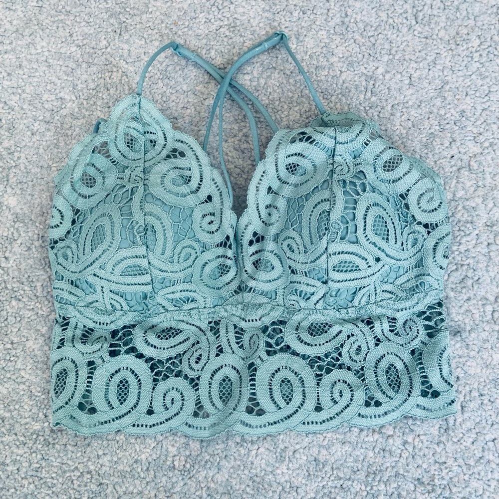 Victoria’s Secret Pink Lace Green Bralette